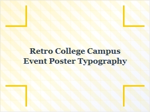 Best Retro Fonts for College Campus Event Posters